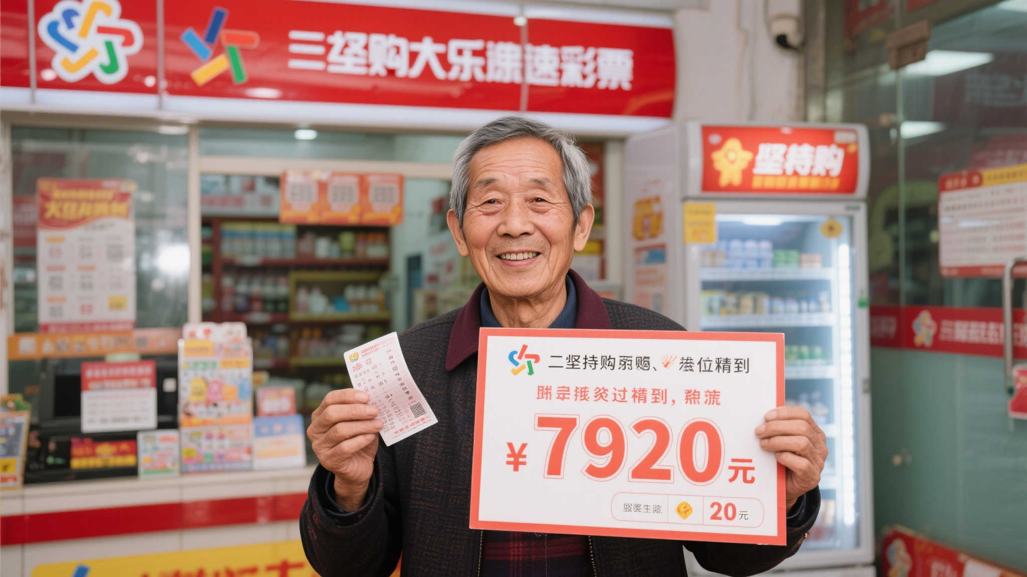 老彩民10元喜中大乐透792万 坚持购彩却从不盲目投入